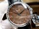 Perfect Replica Omega Deville Coffee Dial Leather Strap 32mm Women's Watches (4)_th.jpg